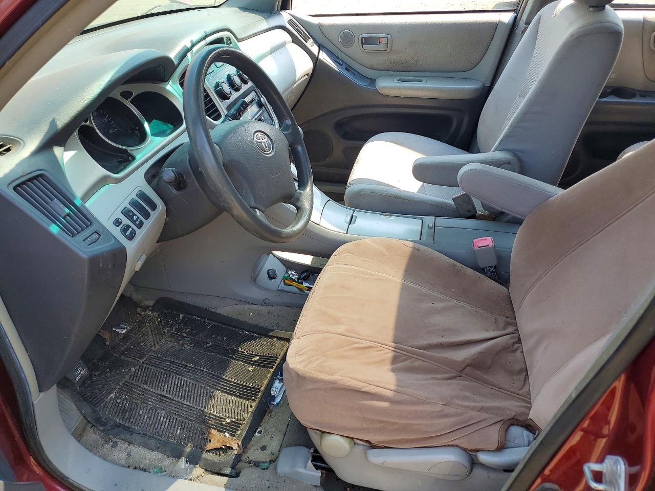 2007 Toyota Highlander Sport Red vin: JTEHP21A370201320