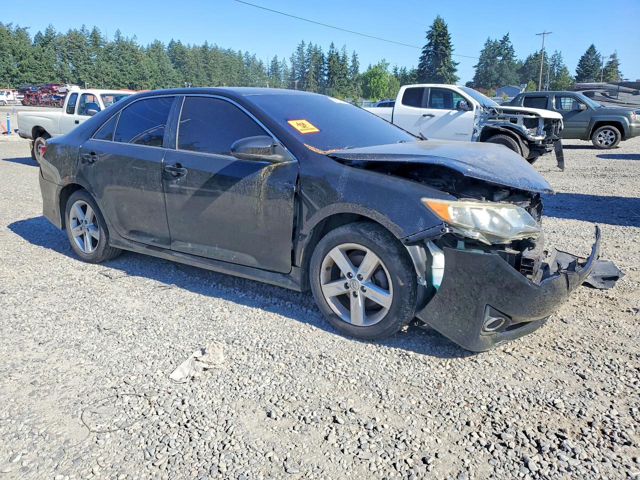 2014 Toyota Camry Se Black vin: 4T1BF1FK7EU412868
