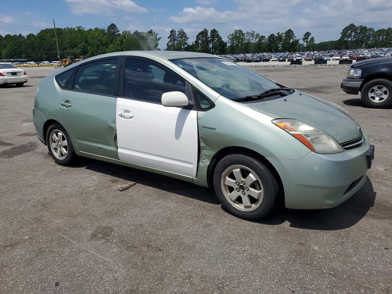 2007 Toyota Prius Base Green vin: JTDKB20U577622662