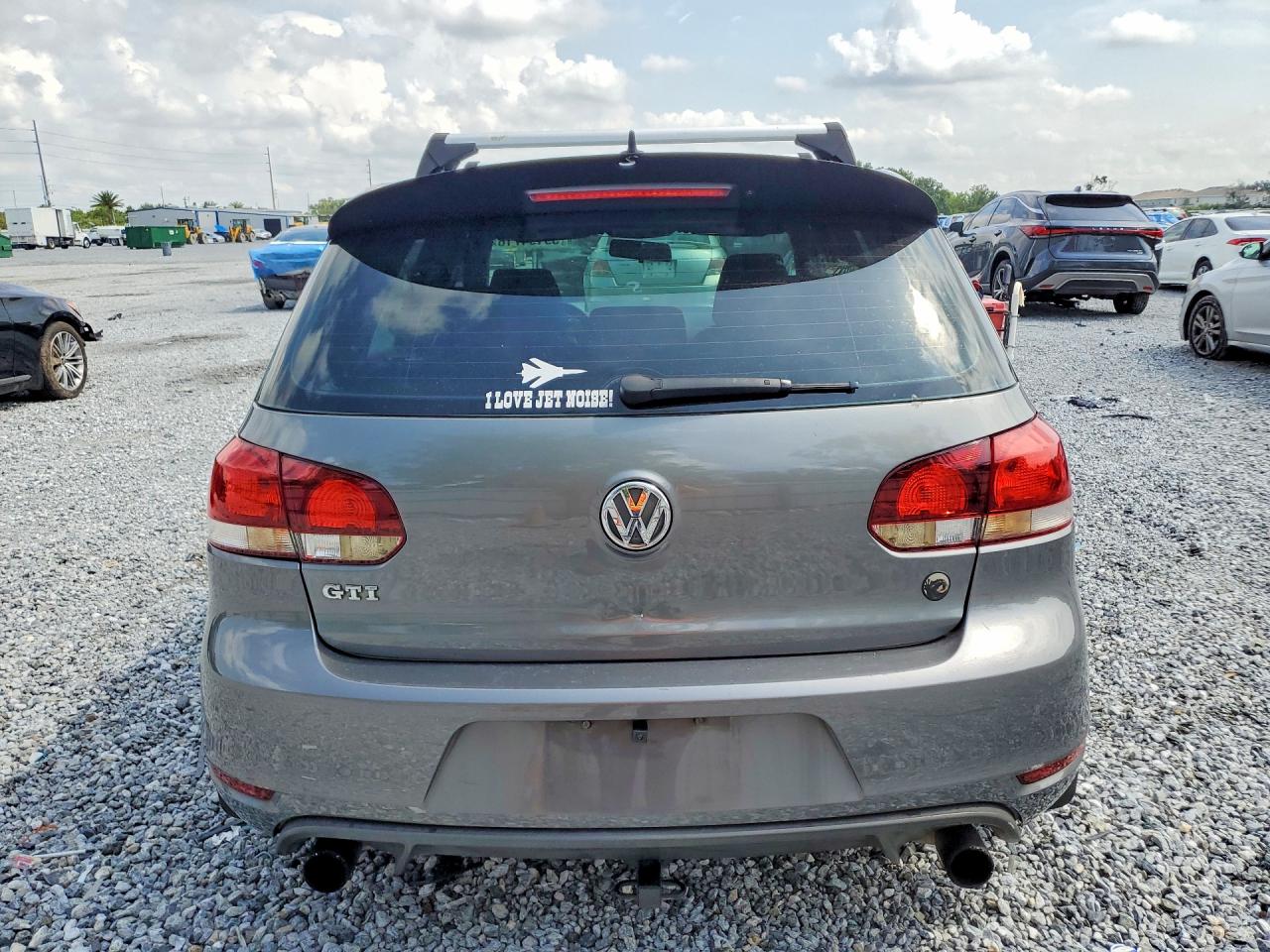 2012 Volkswagen Gti Gray vin: WVWHV7AJ8CW259647