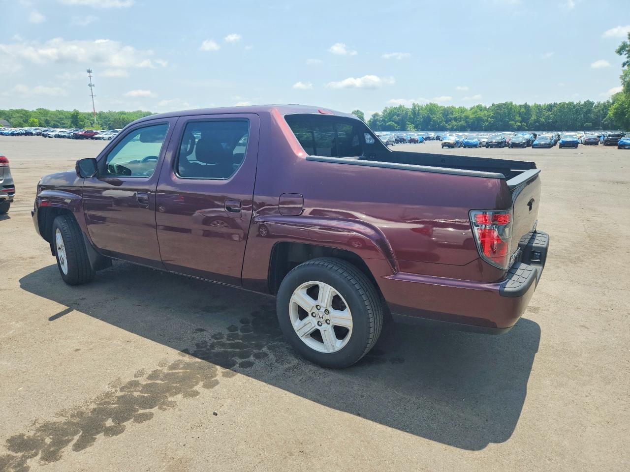 2012 Honda Ridgeline Rtl Maroon vin: 5FPYK1F55CB454179