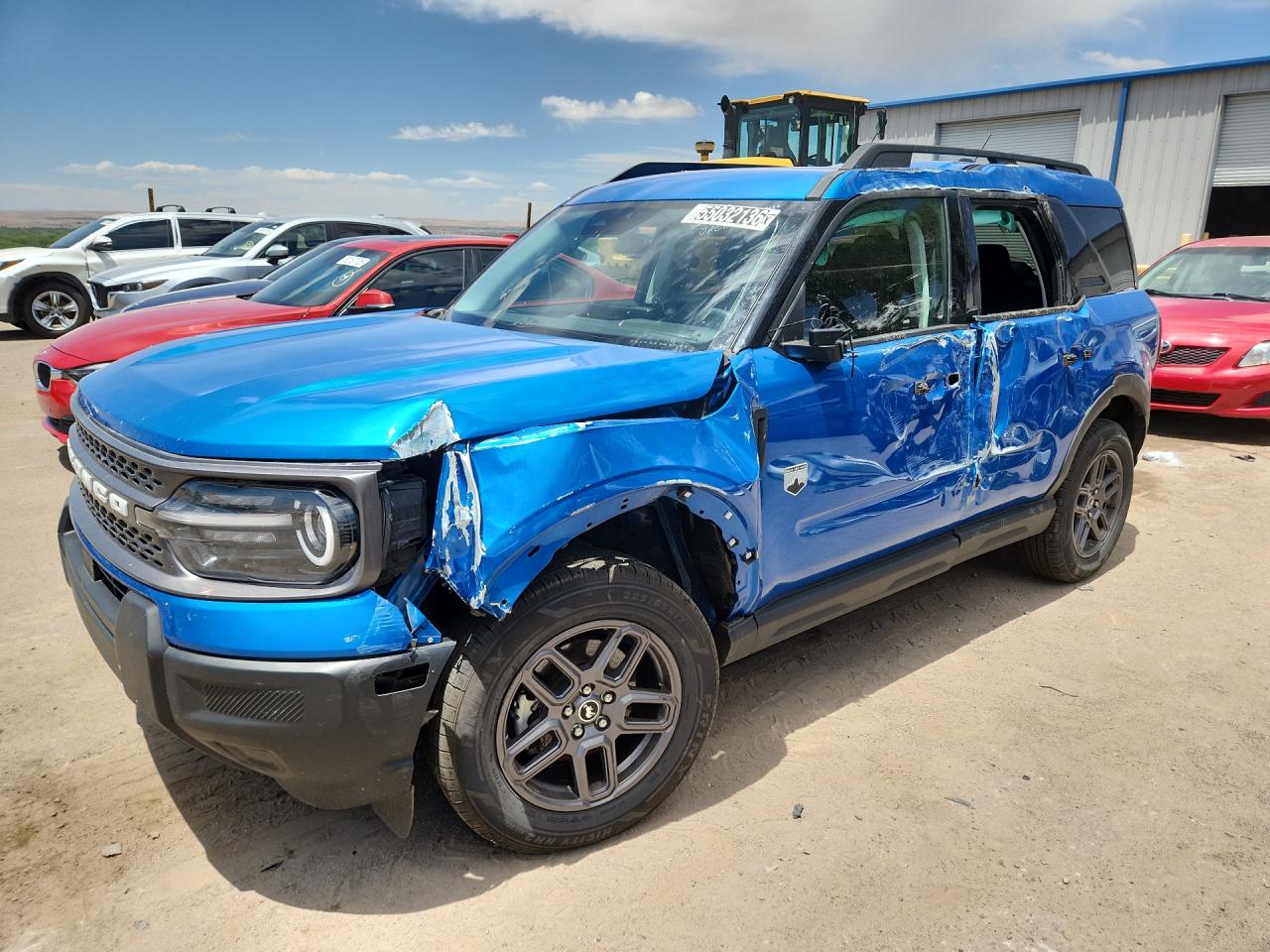2025 Ford Bronco Sport Big Bend Blue vin: 3FMCR9BNXSRE09685 Damage: Hood, Dent(S) W/ Paint Dmg, 6 To 7 Inches
