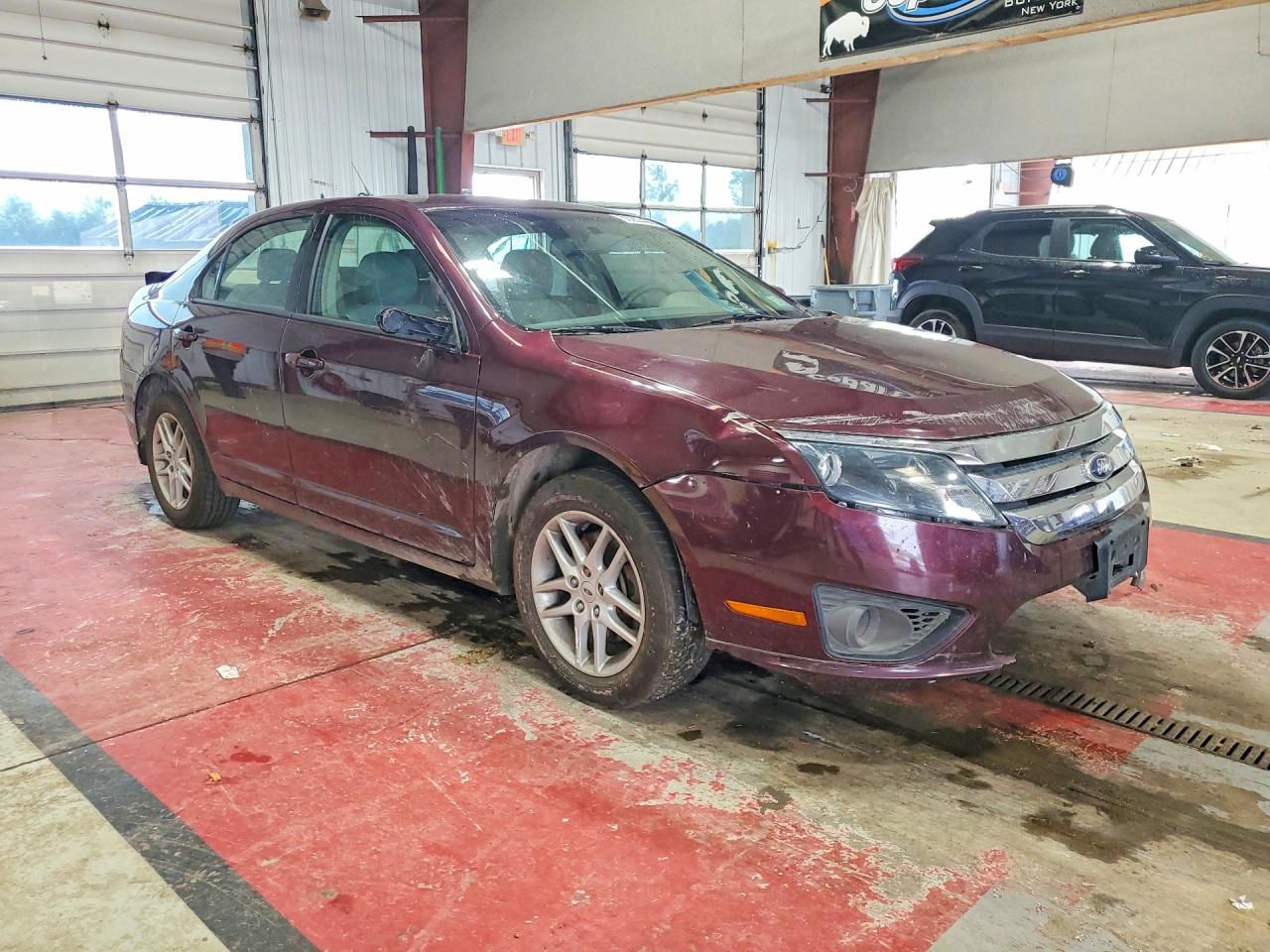 2012 Ford Fusion S Maroon vin: 3FAHP0GA2CR347708