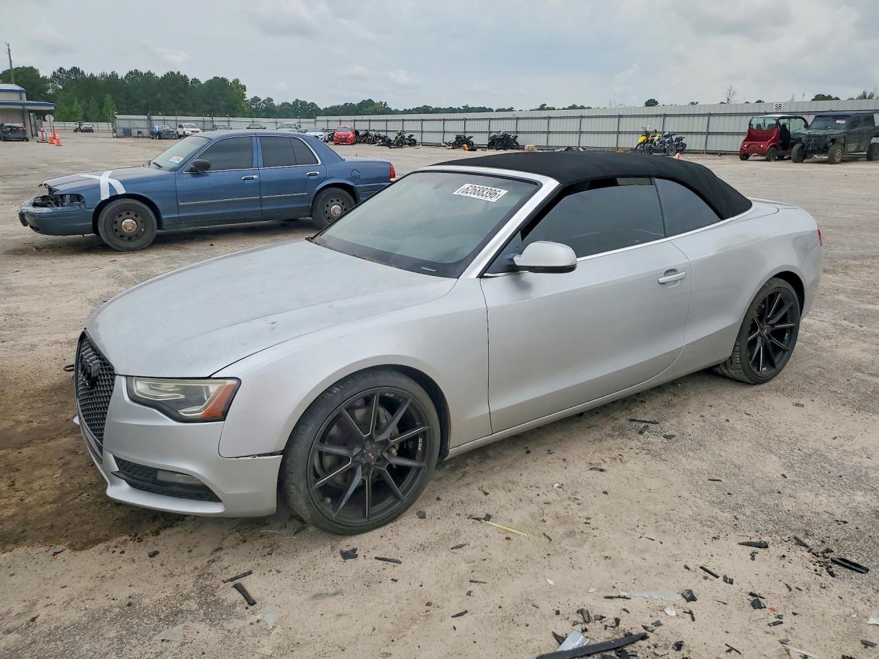2013 Audi A5 Premium Plus Silver vin: WAULFAFH6DN009757