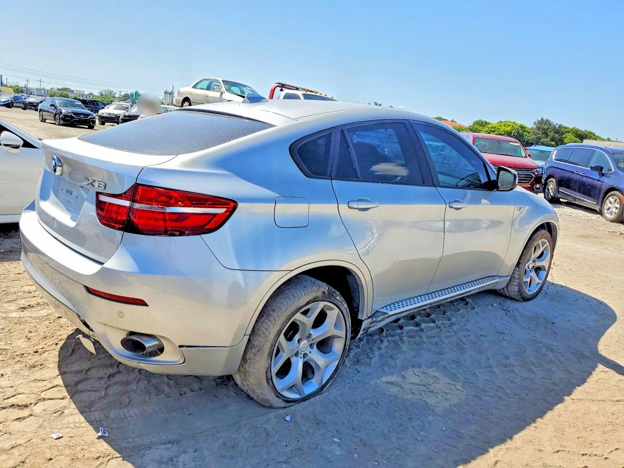 2014 Bmw X6 Xdrive35i Silver vin: 5UXFG2C53E0H09507