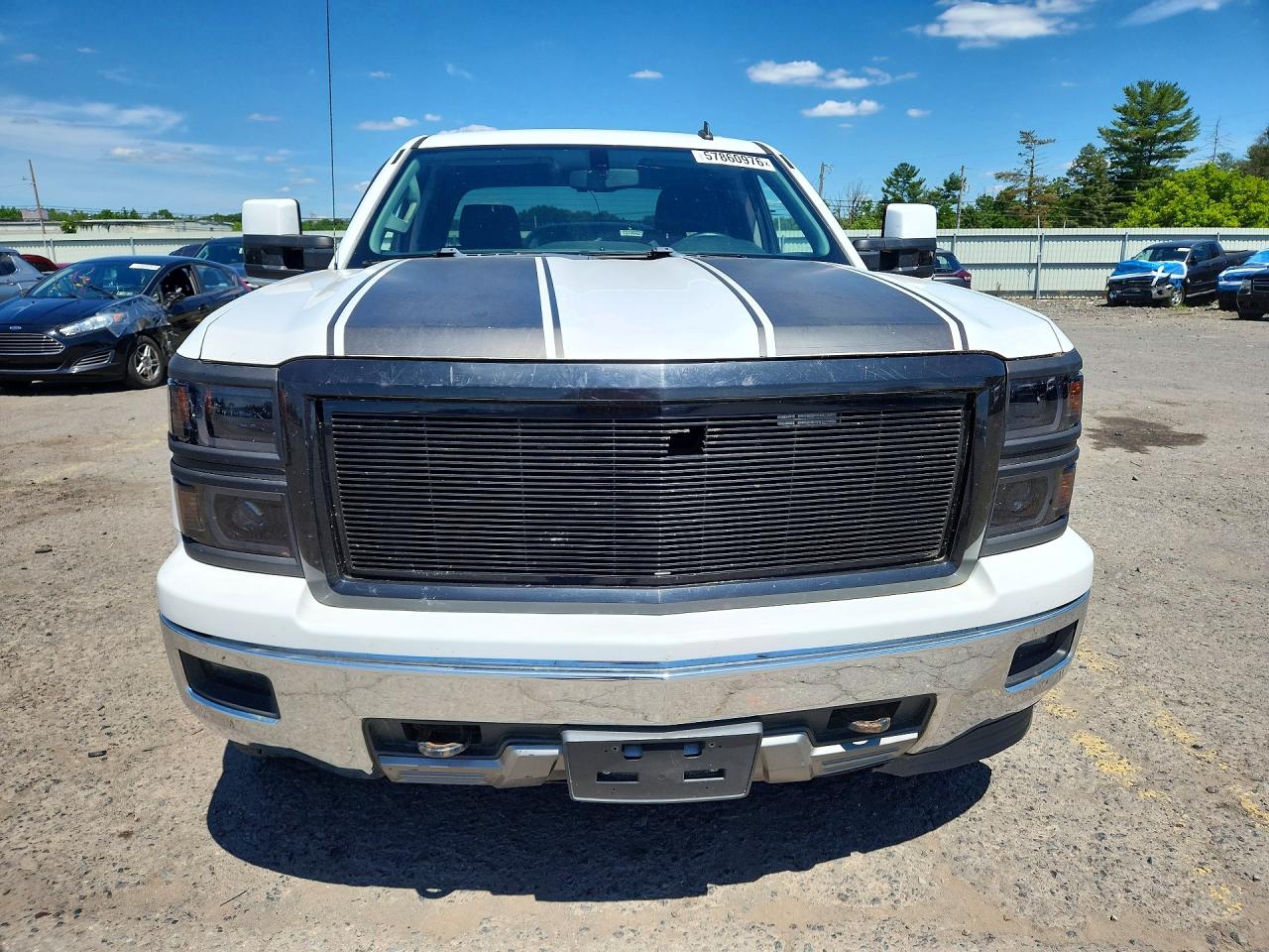 2014 Chevrolet Silverado K1500 Lt White vin: 1GCVKREC8EZ197364
