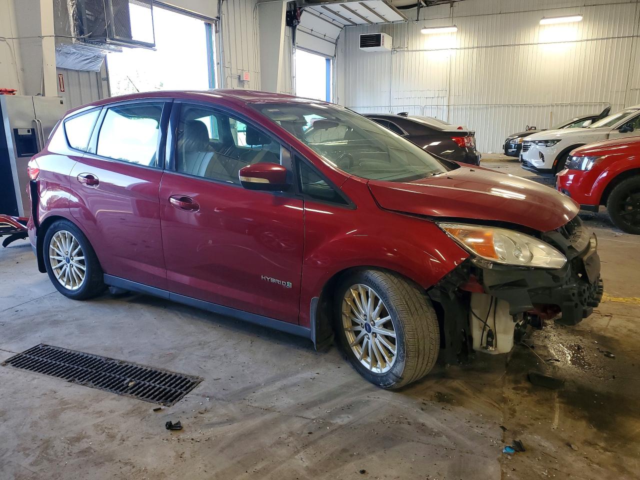 2015 Ford C-max Se Red vin: 1FADP5AUXFL109493