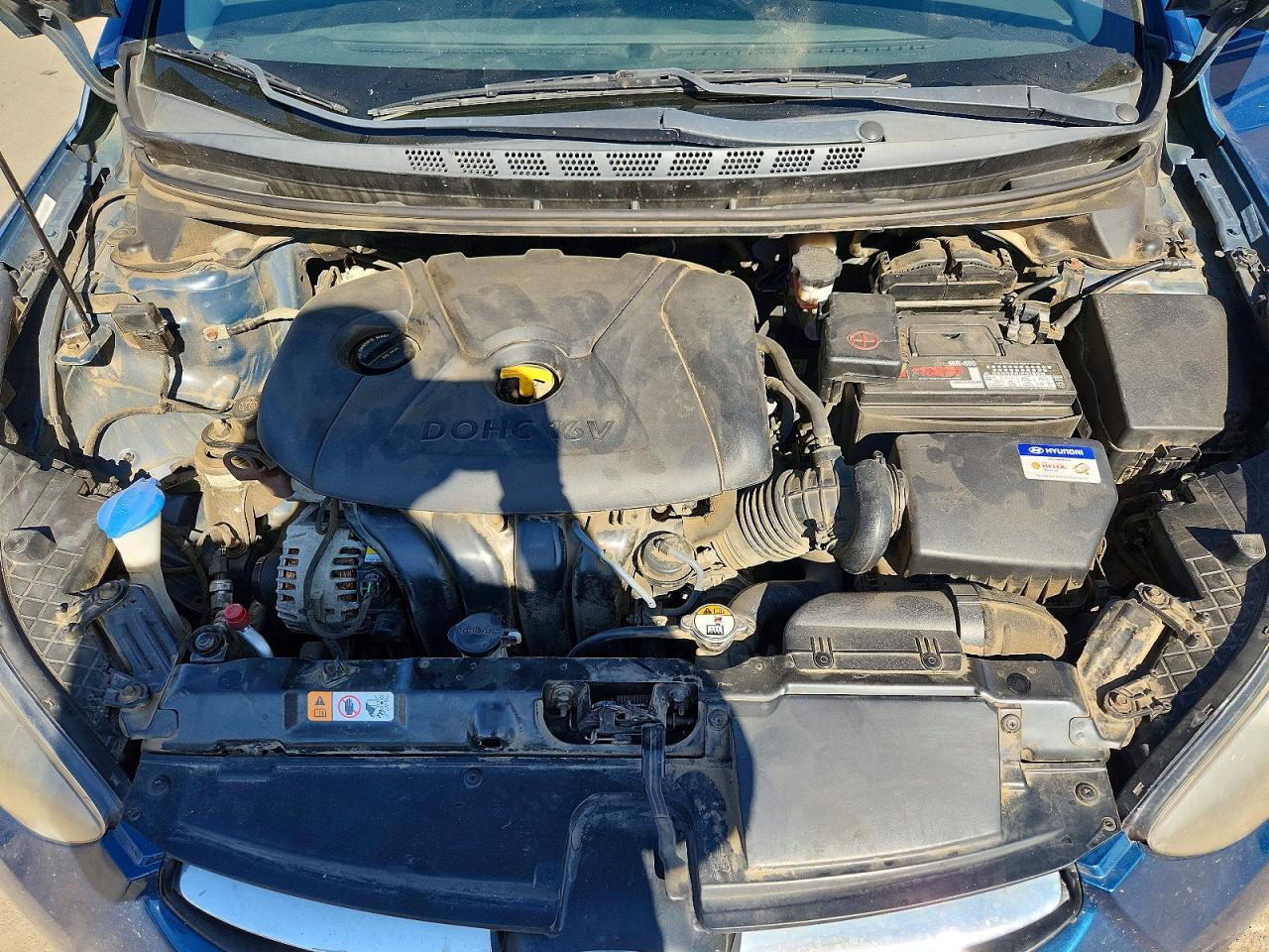 2013 Hyundai Elantra Gls Blue vin: KMHDH4AEXDU963591