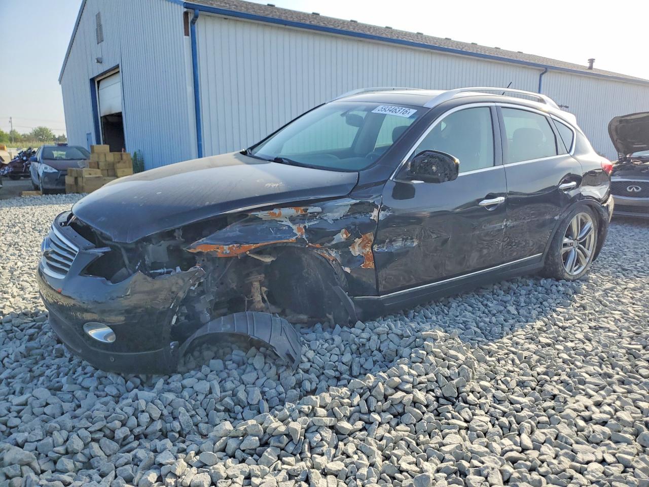 2012 Infiniti Ex35 Base Black vin: JN1AJ0HR7CM450037
