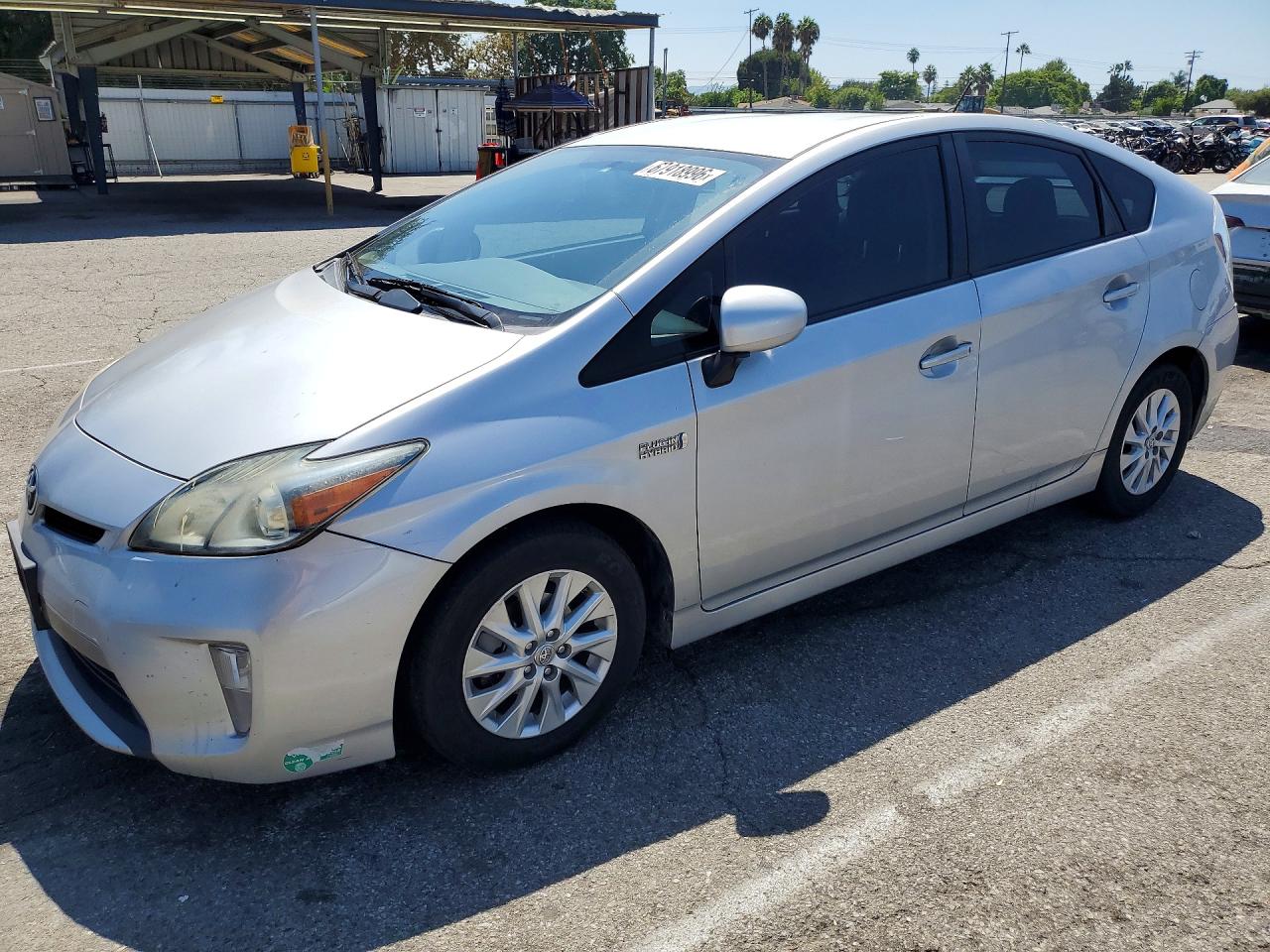 2014 Toyota Prius Plug-in Hybrid Base Серебряный vin: JTDKN3DP1E3059535