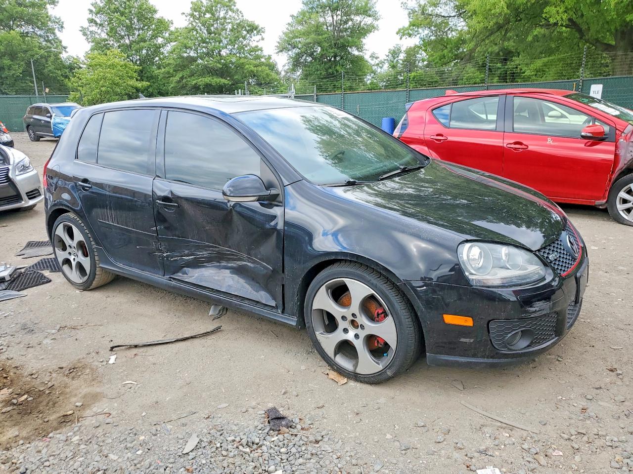 2009 Volkswagen Gti Черный vin: WVWHV71K99W128017
