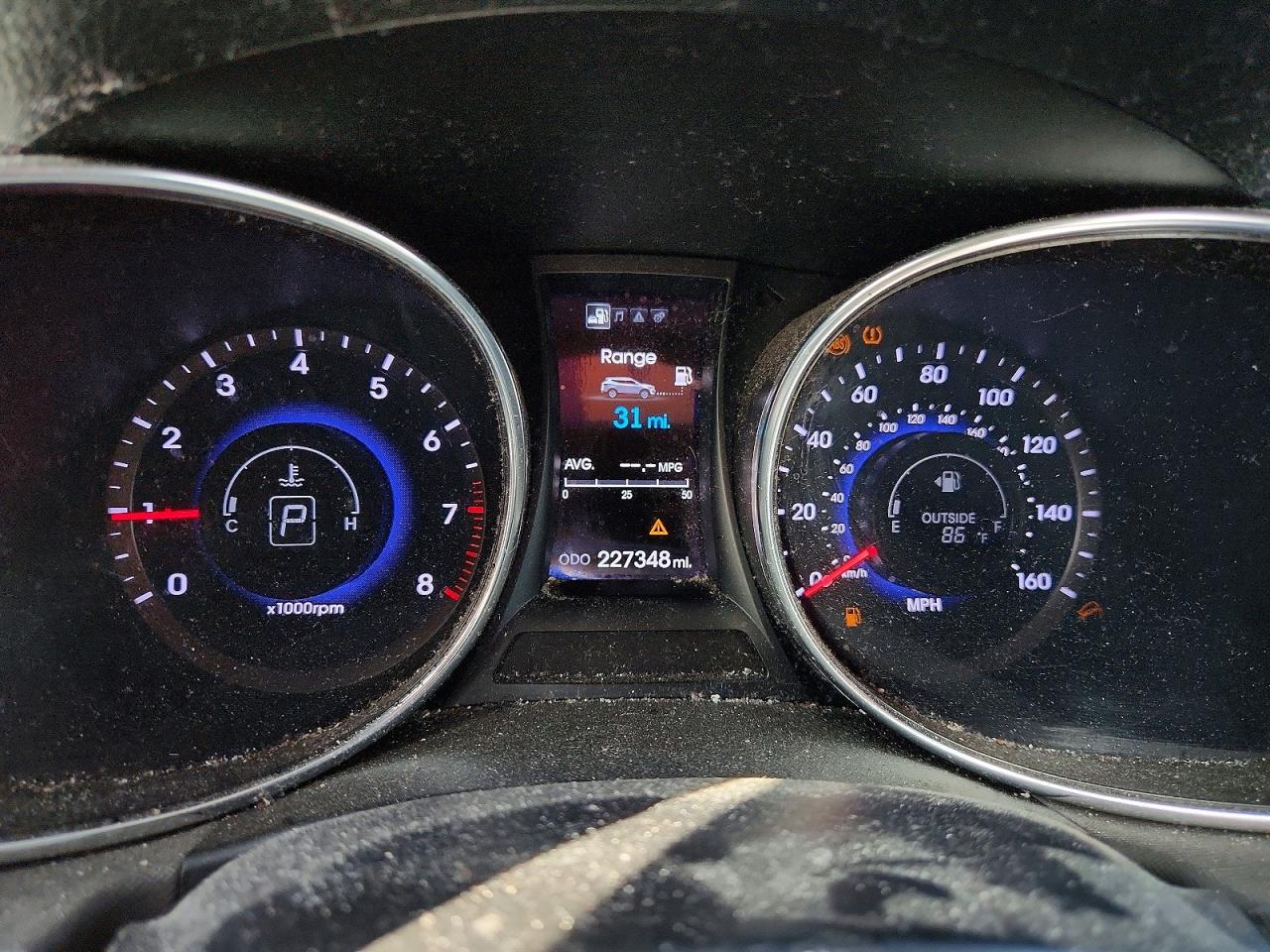 2013 Hyundai Santa Fe Sport 2.0t Gray vin: 5XYZU3LAXDG012657