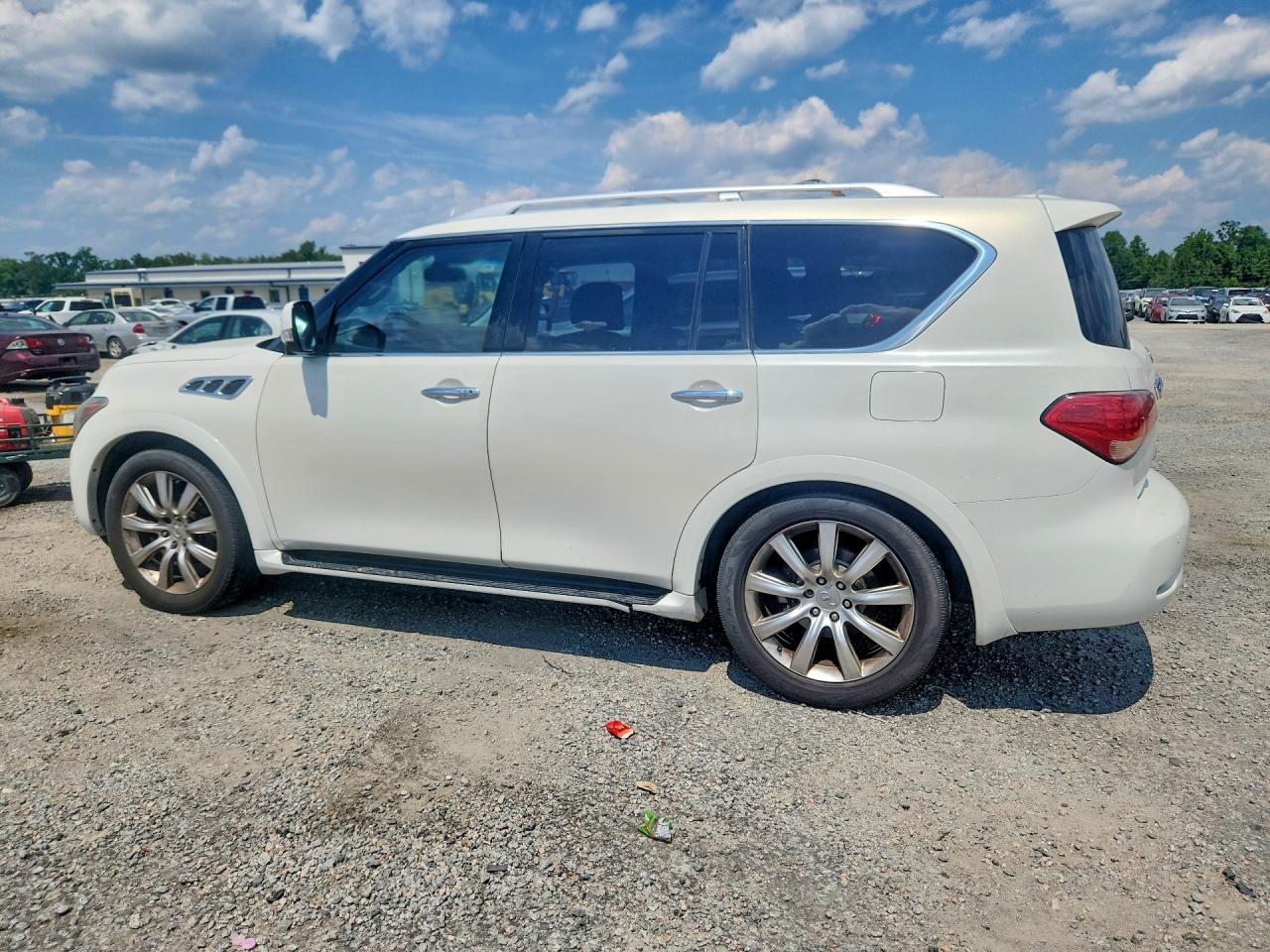 2011 Infiniti Qx56 Base White vin: JN8AZ2NF7B9501439