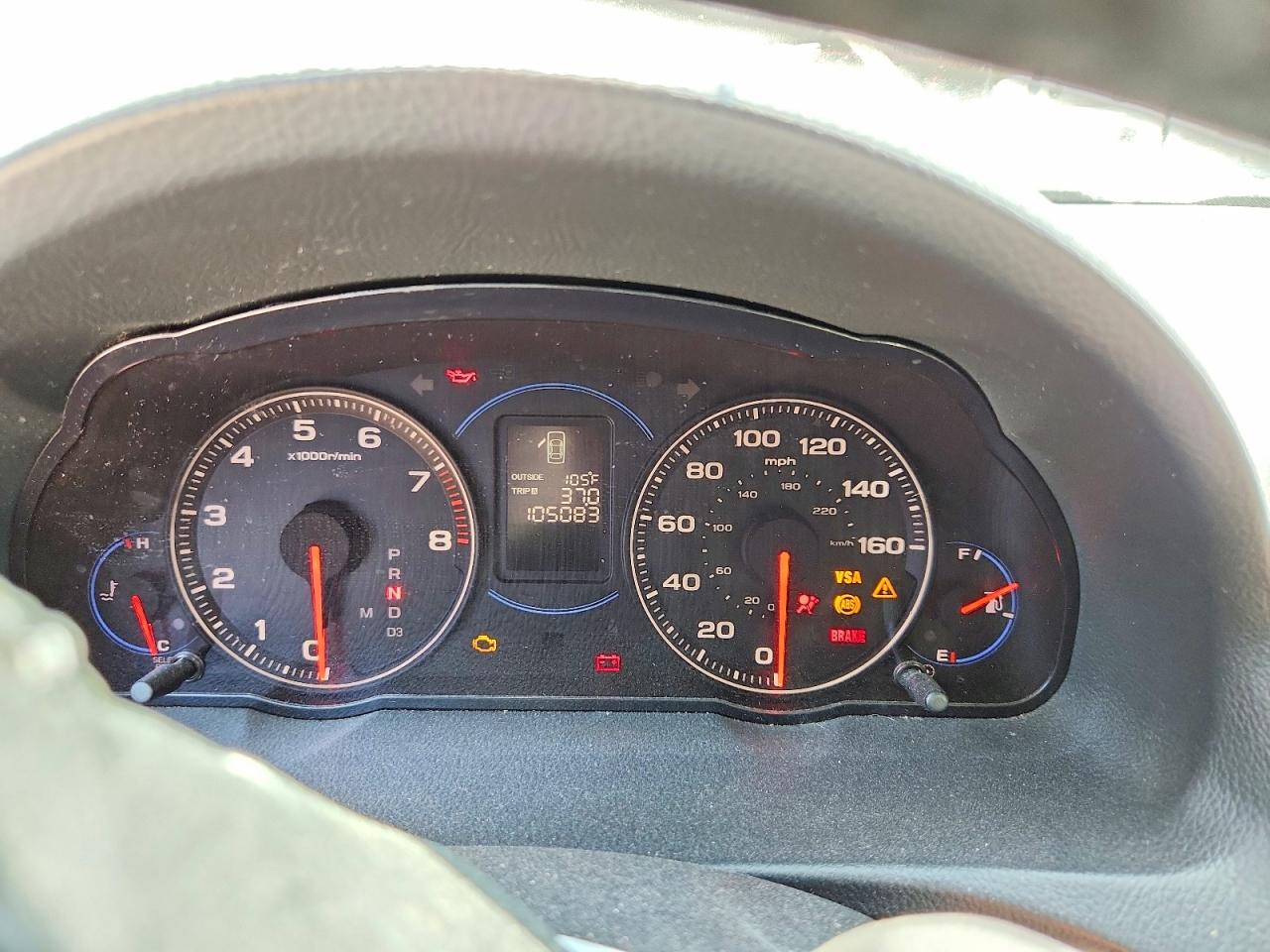 2005 Acura Tsx Черный vin: JH4CL96925C010001