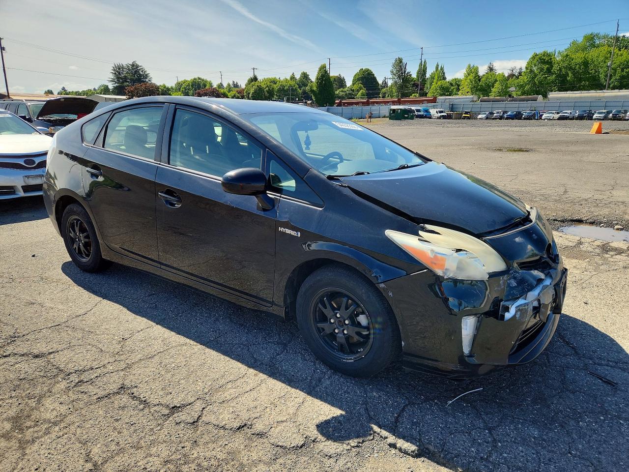 2012 Toyota Prius Three Black vin: JTDKN3DU3C5524114