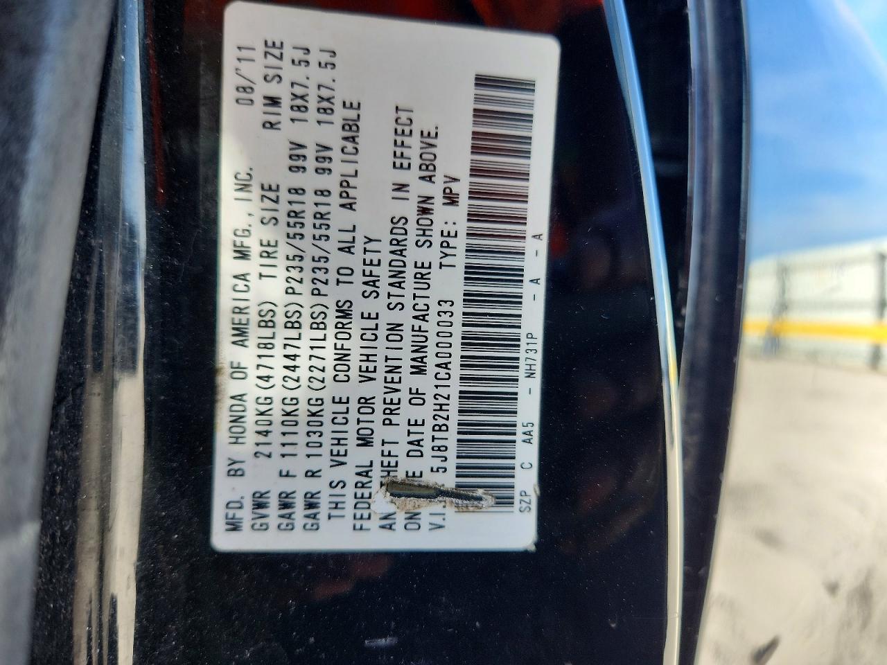 2012 Acura Rdx Черный vin: 5J8TB2H21CA000033