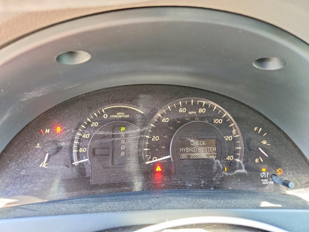 2007 Toyota Camry Hybrid Red vin: JTNBB46K973018486