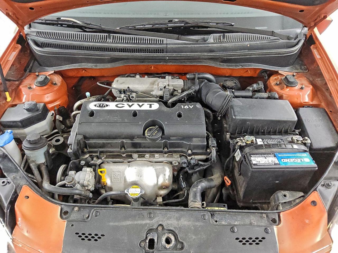 2009 Kia Rio5 Lx Orange vin: KNADE243896567101