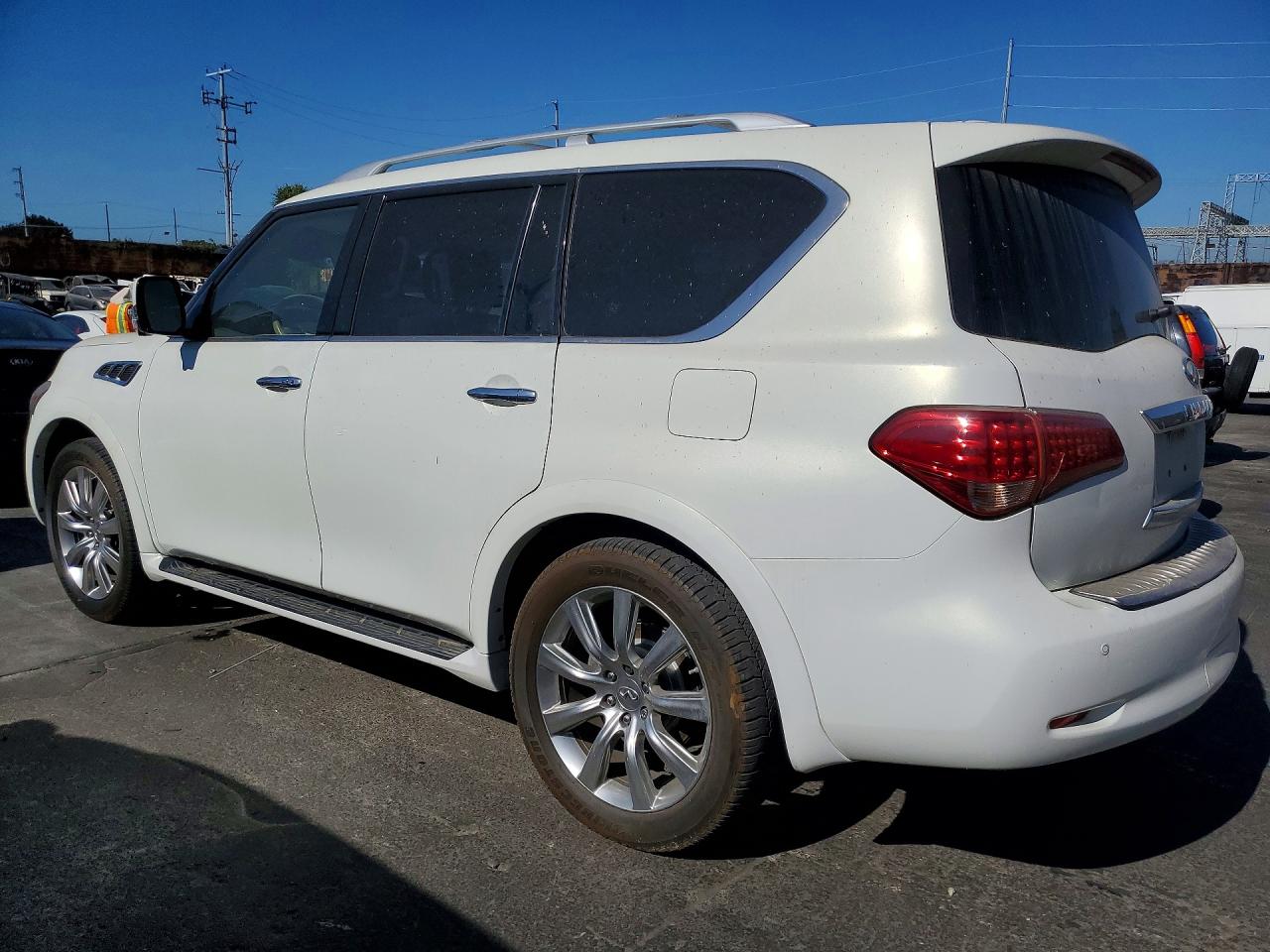 2012 Infiniti Qx56 Base White vin: JN8AZ2NE6C9021322