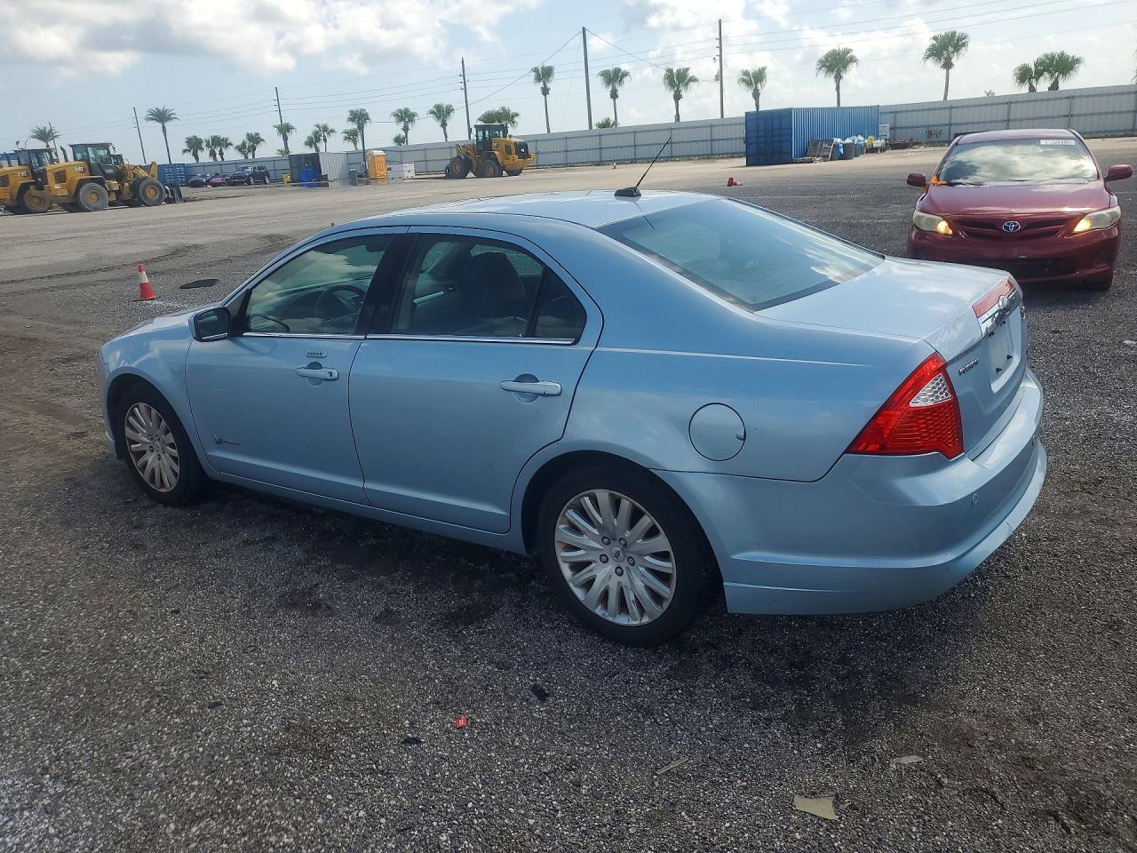 2010 Ford Fusion Hybrid Turquoise vin: 3FADP0L33AR298344