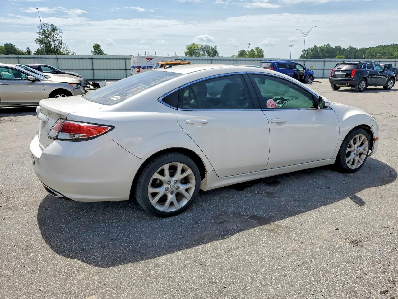 2013 Mazda 6 Grand Touring White vin: 1YVHZ8CB0D5M09381