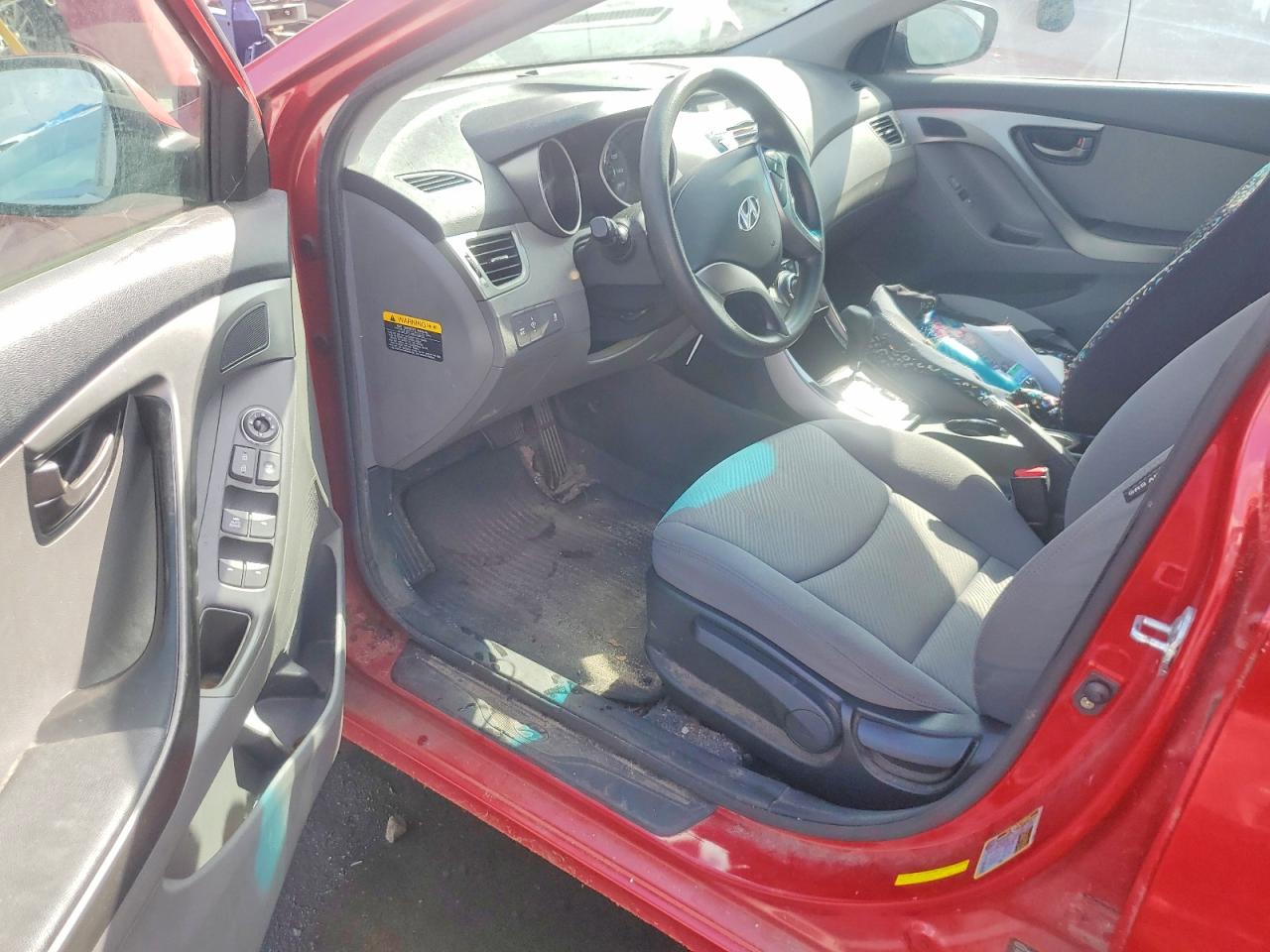 2013 Hyundai Elantra Gls Red vin: KMHDH4AE6DU936243
