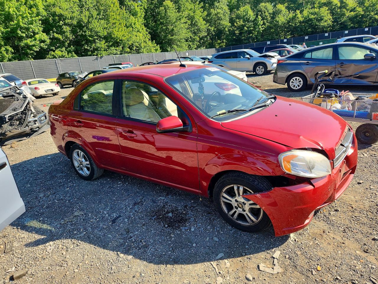 2011 Chevrolet Aveo Lt Red vin: KL1TG5DEXBB195261