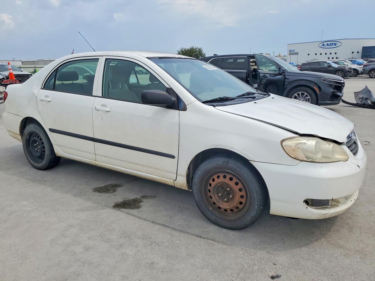 2007 Toyota Corolla Ce White vin: JTDBR32E570122629