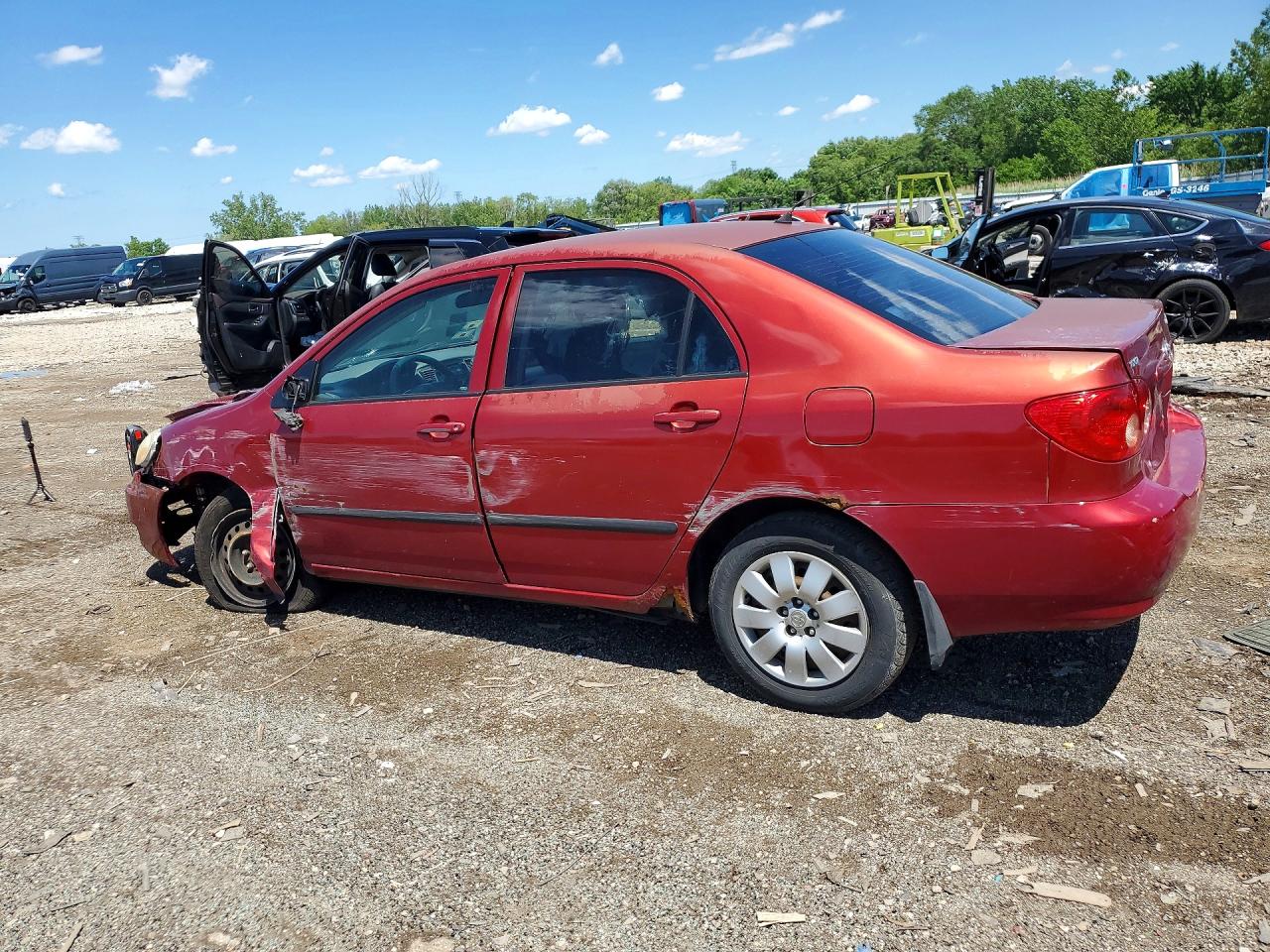 2006 Toyota Corolla Ce Red vin: 1NXBR32E86Z697732
