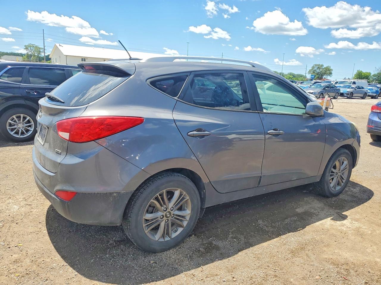 2014 Hyundai Tucson Se Gray vin: KM8JUCAG2EU826642