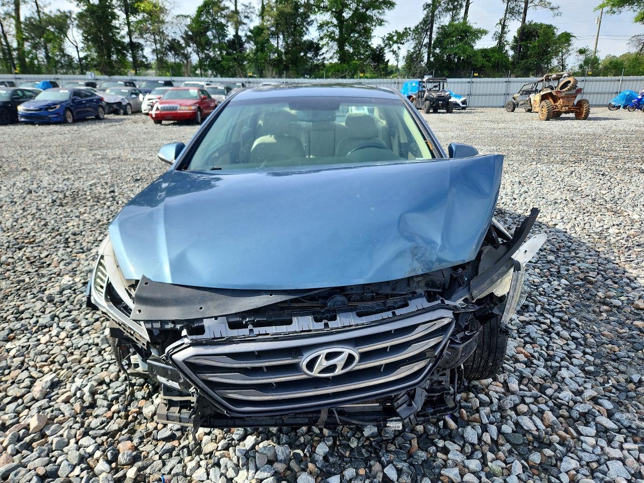 2017 Hyundai Sonata Limited Blue vin: 5NPE34AF4HH554082