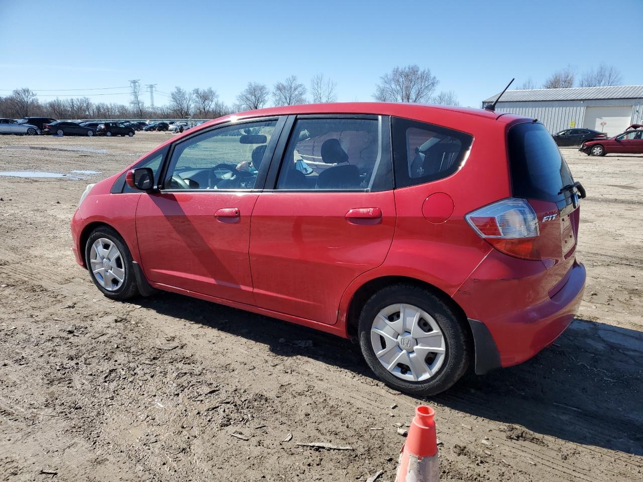 2013 Honda Fit Red vin: JHMGE8H39DC004869