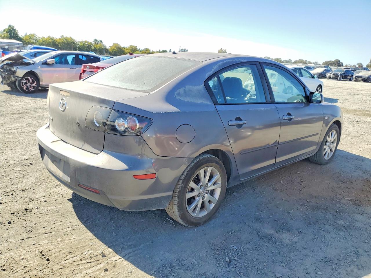 2008 Mazda 3 I Gray vin: JM1BK12G681839580