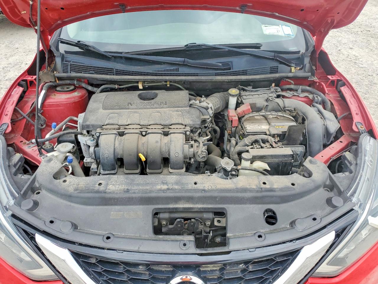 2017 Nissan Sentra Sv Red vin: 3N1AB7AP7HL669967