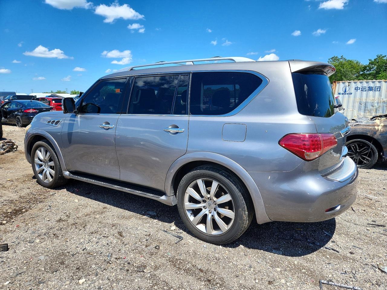 2012 Infiniti Qx56 Base Gray vin: JN8AZ2NC2C9317534
