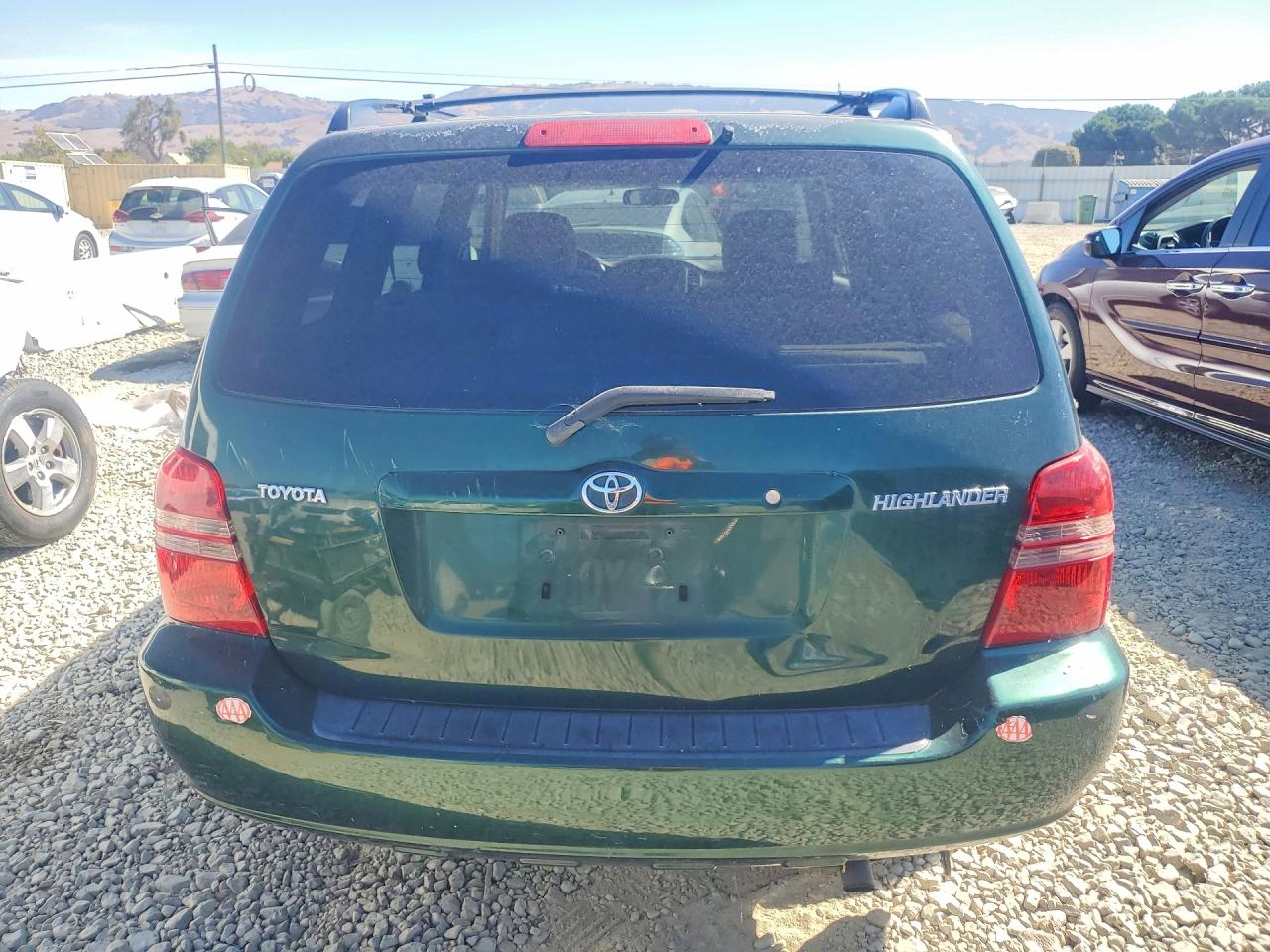 2001 Toyota Highlander Base Green vin: JTEGD21A710020488