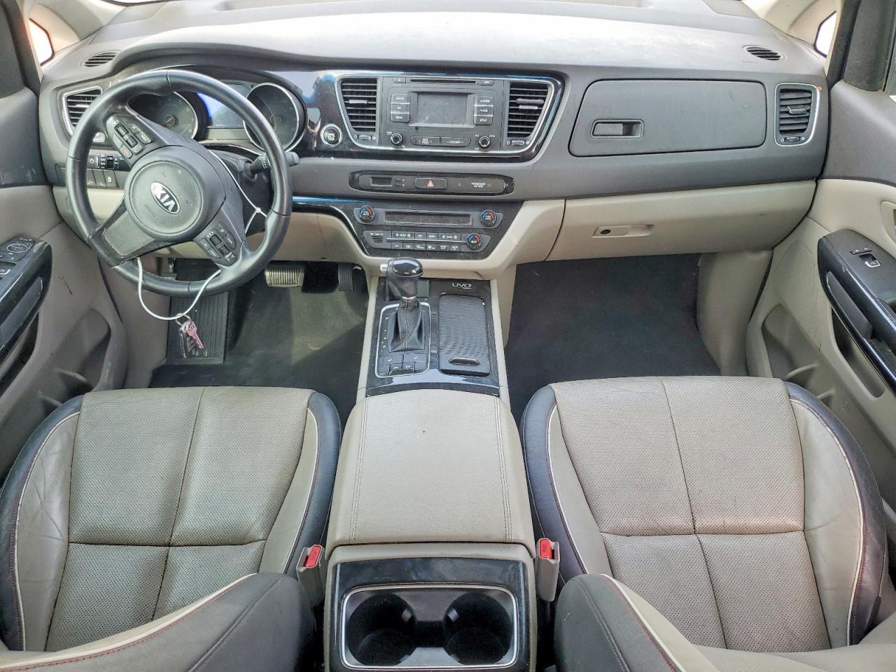 2015 Kia Sedona Ex Tan vin: KNDMC5C11F6023691