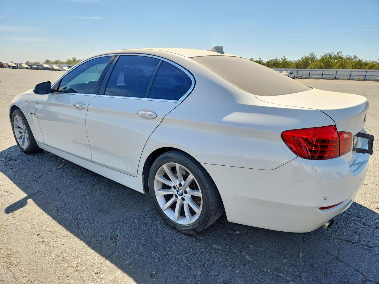 2014 Bmw 535 I White vin: WBA5B1C59ED477312