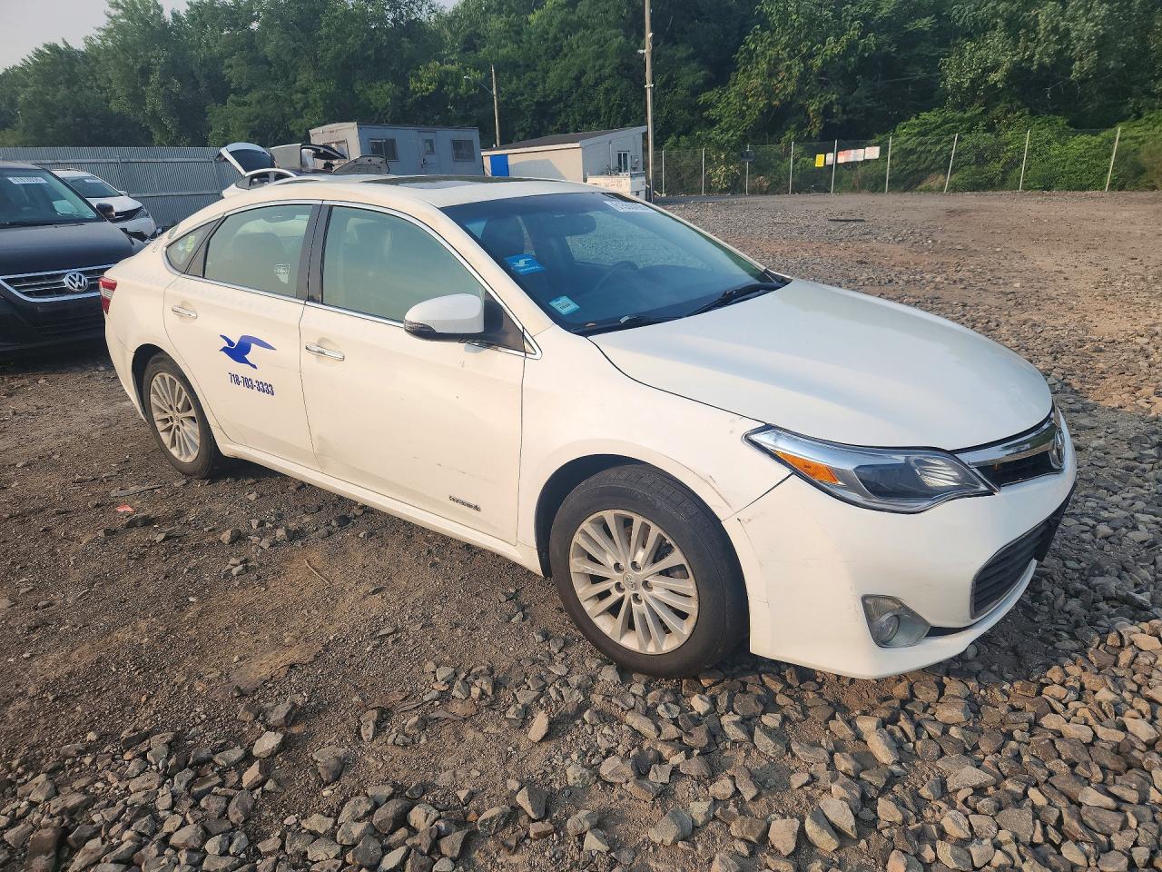 2015 Toyota Avalon Hybrid Xle Touring White vin: 4T1BD1EB4FU041919