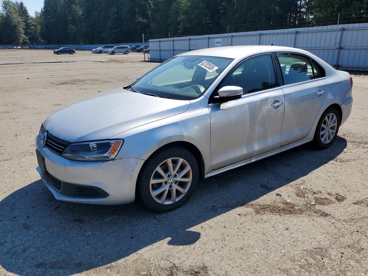 2014 Volkswagen Jetta Se Silver vin: 3VWD17AJ2EM303698
