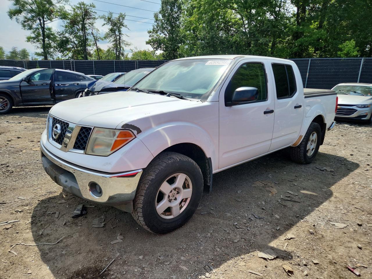 2006 Nissan Frontier Se White vin: 1N6AD07W56C415645