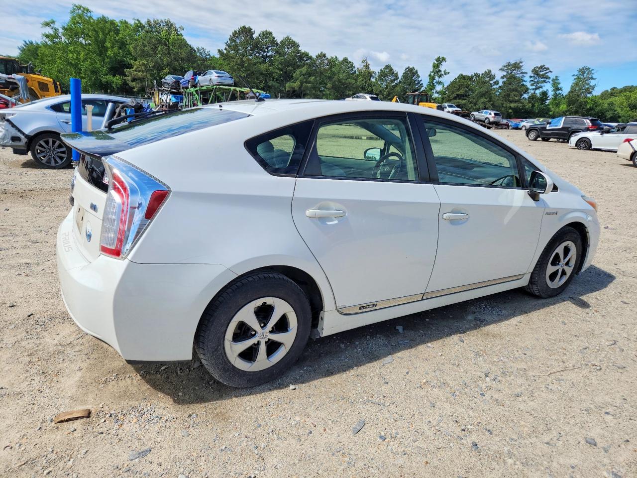 2012 Toyota Prius Two White vin: JTDKN3DU0C0334476
