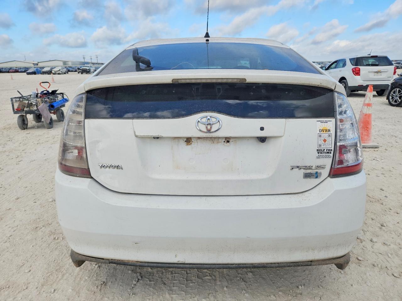 2008 Toyota Prius Touring White vin: JTDKB20U383440905