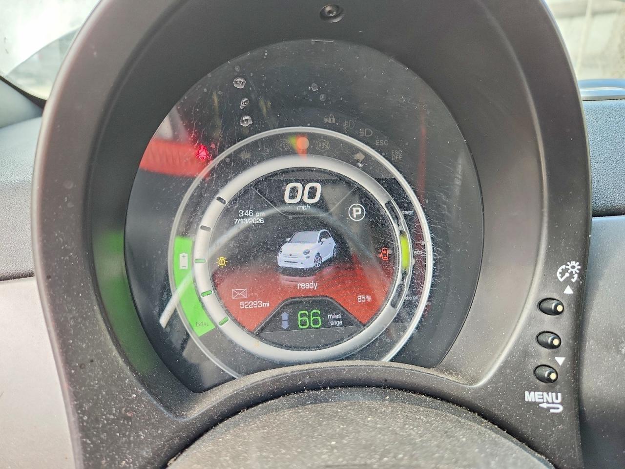 2014 Fiat 500 Electric Серый vin: 3C3CFFGE8ET208576