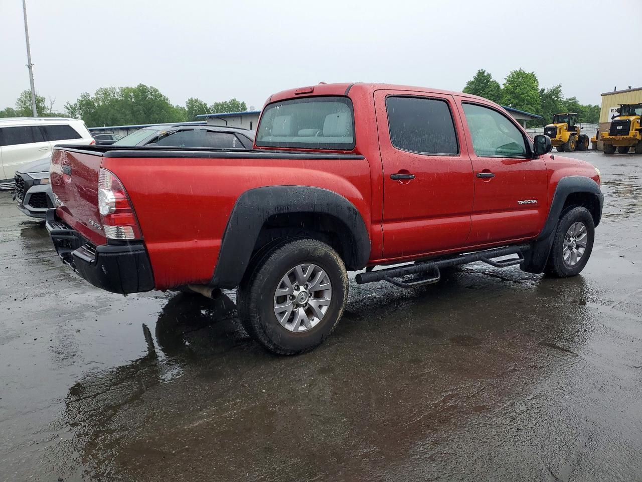 2009 Toyota Tacoma Double Cab Prerunner Red vin: 3TMJU62N99M077691