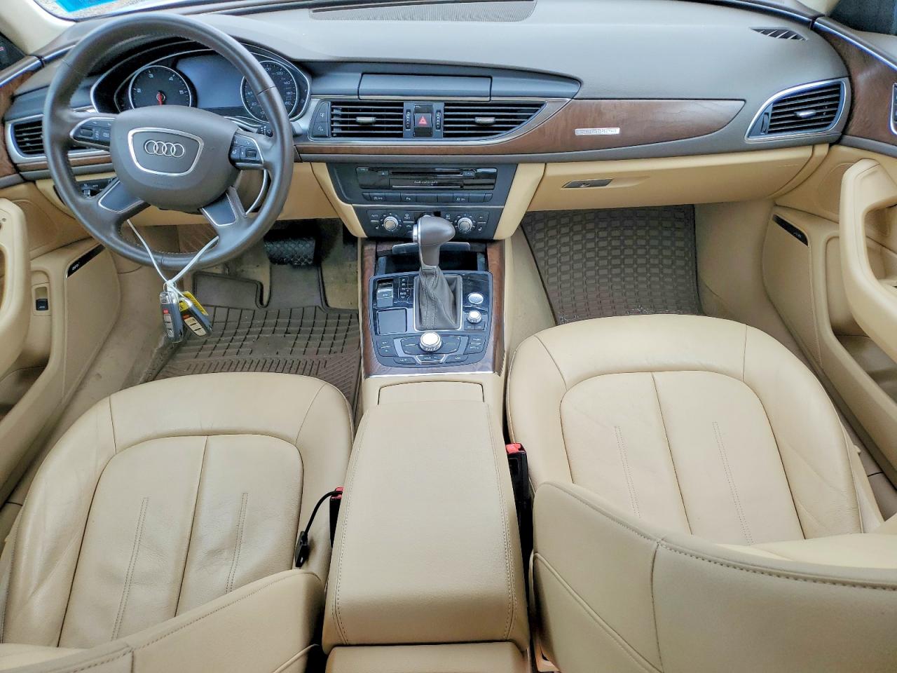 2014 Audi A6 Premium Plus Серебряный vin: WAUFMAFC5EN036165