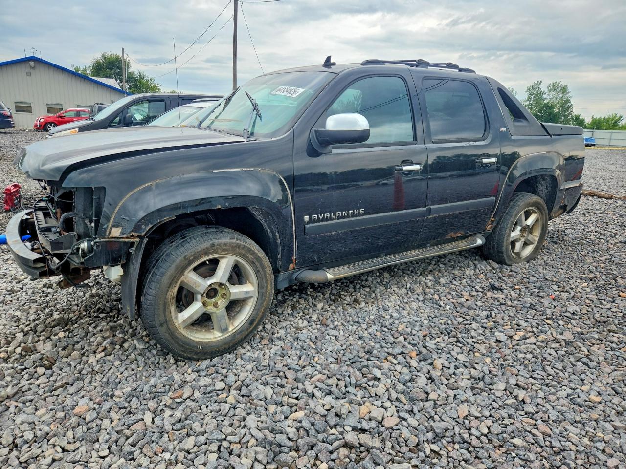 2007 Chevrolet Avalanche K1500 Black vin: 3GNFK12397G280256