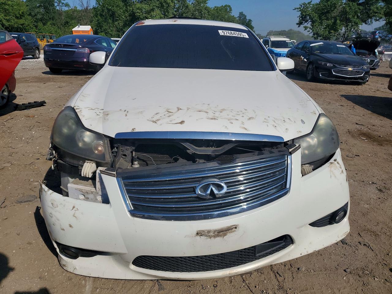2008 Infiniti M45 Base White vin: JNKBY01E58M500251