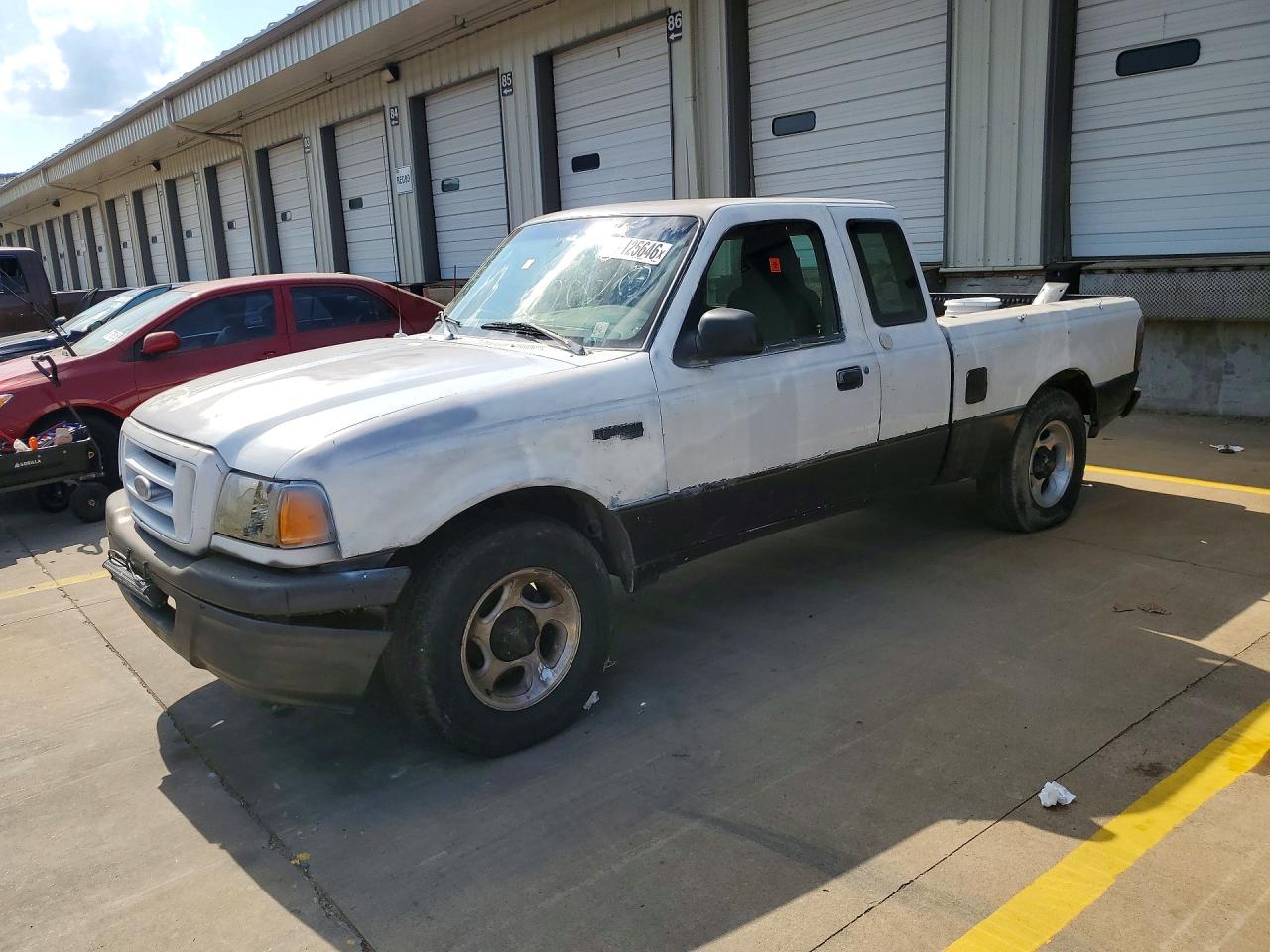 2005 Ford Ranger Super Cab White vin: 1FTYR14U95PB02357