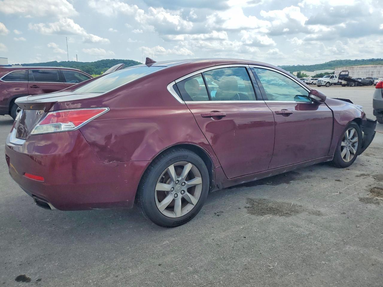 2012 Acura Tl Maroon vin: 19UUA8F51CA029295